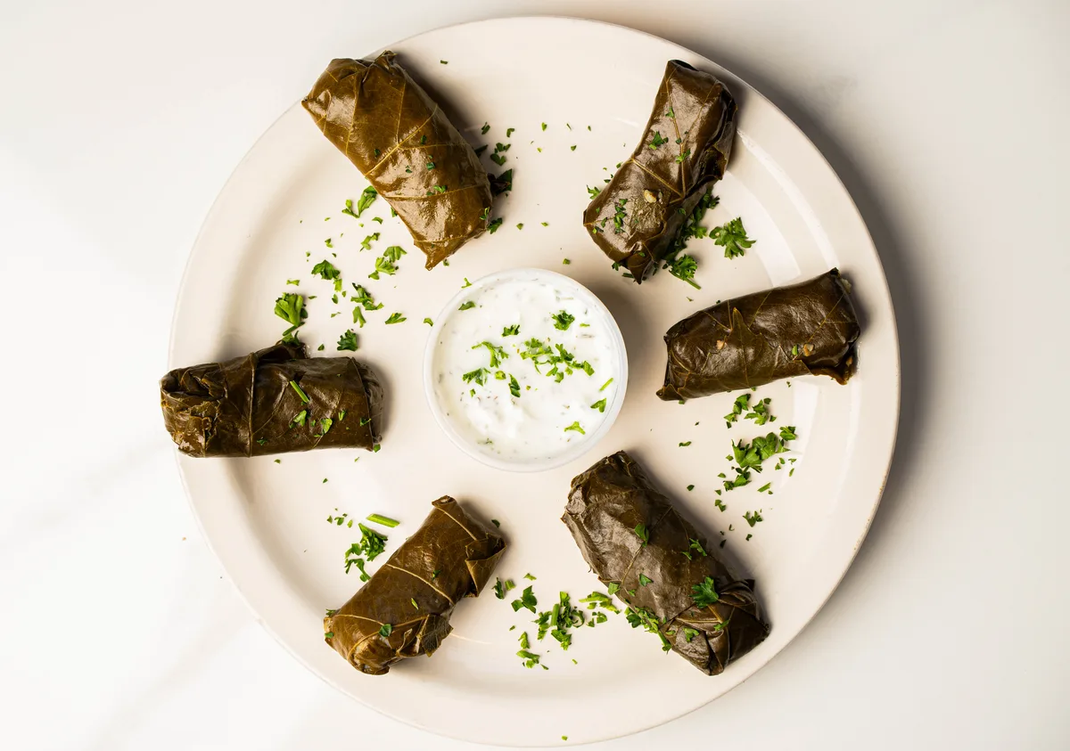 Meat Stuffed Grape Leaves